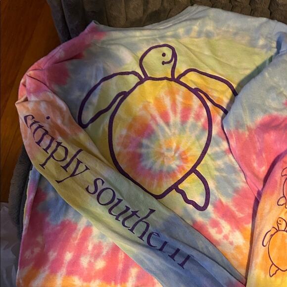 Women’s Simply Southern Tie-Dye Turtle Long Sleeve Tee - Picture 2 of 5